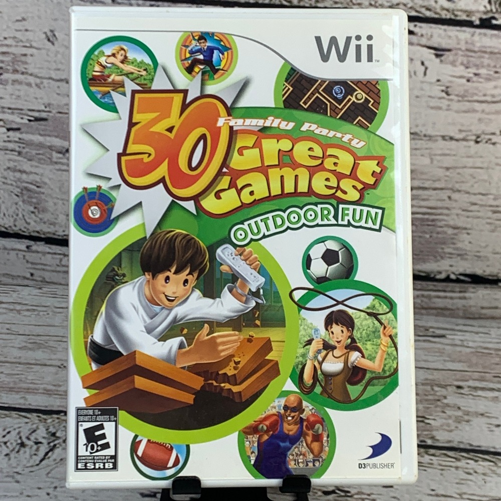 30 Great Games Family Party Outdoor Fun Nintendo Wii Game Complete‎
